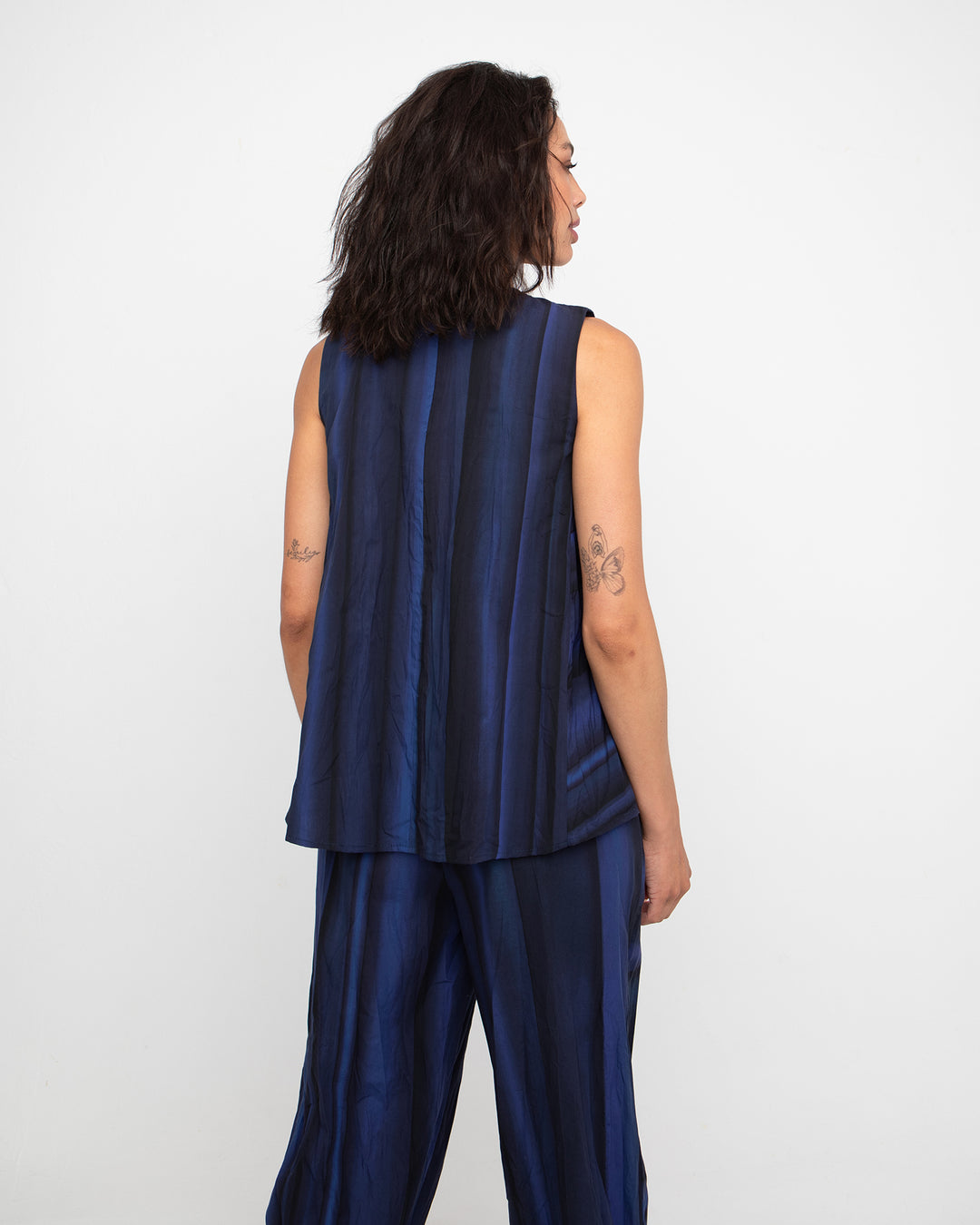 Ozai N Ku Astra Tank Top, Black/Blue