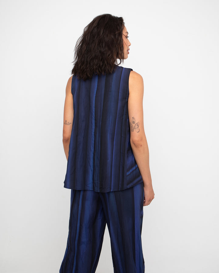 Ozai N Ku Astra Tank Top, Black/Blue