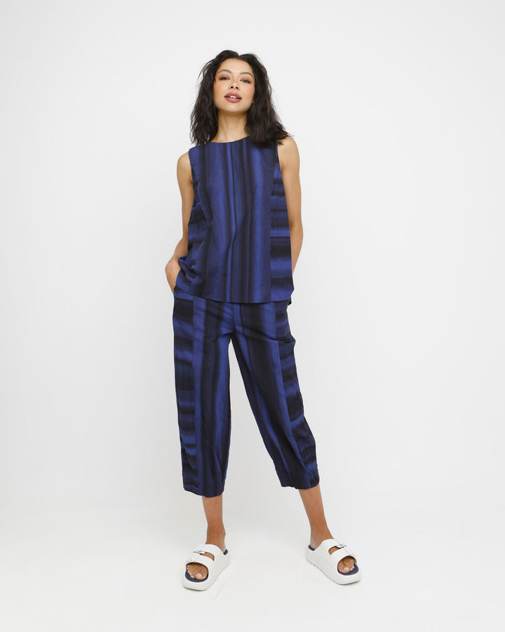 Ozai N Ku Astra Tank Top, Black/Blue