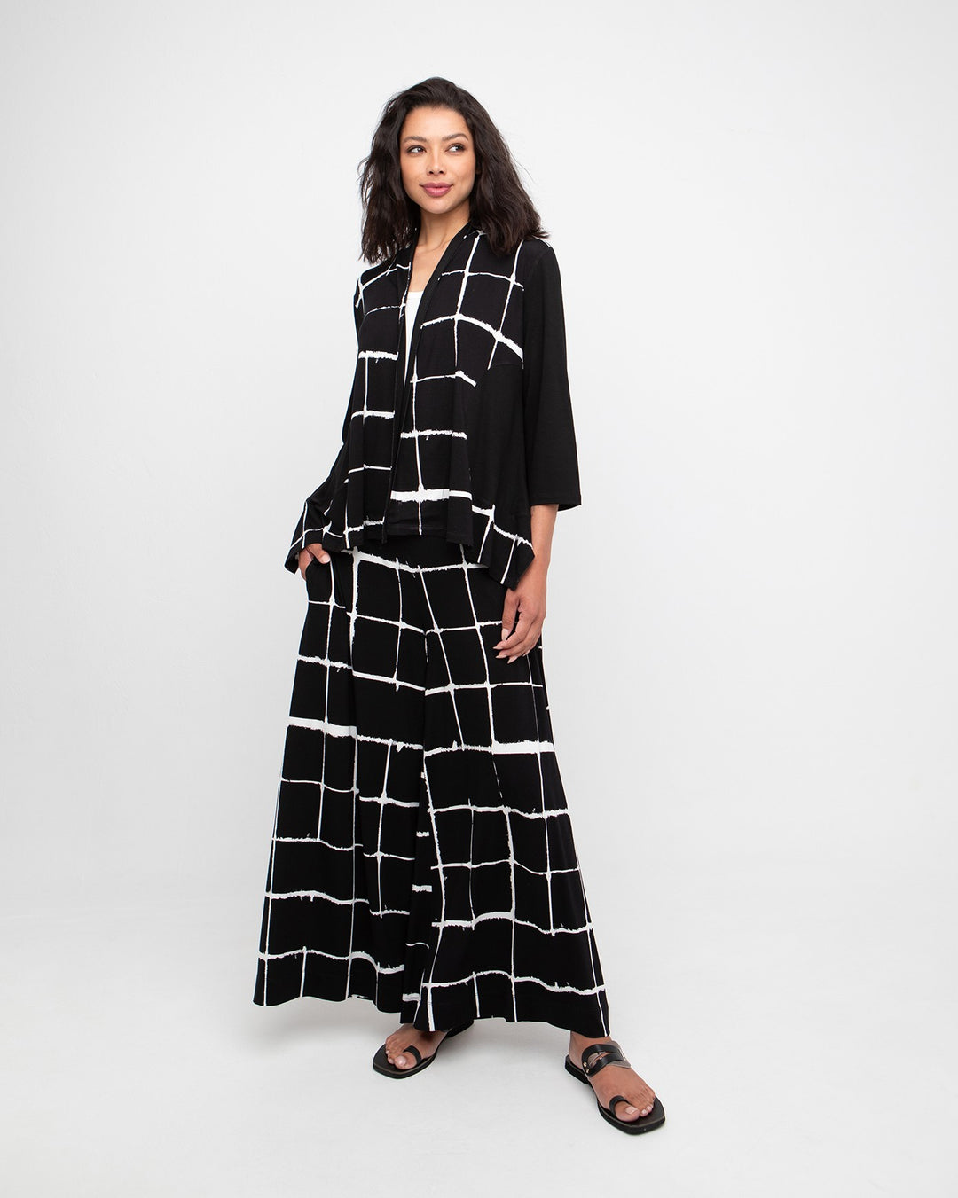Ozai N Ku Nox Wide Leg Pants, Mono