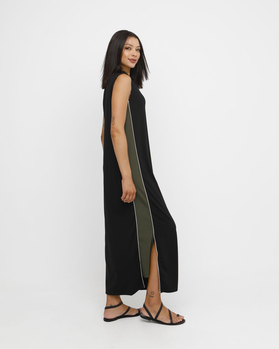 Ozai N Ku Elaio Dress, Black/Olive