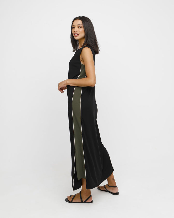 Ozai N Ku Elaio Dress, Black/Olive