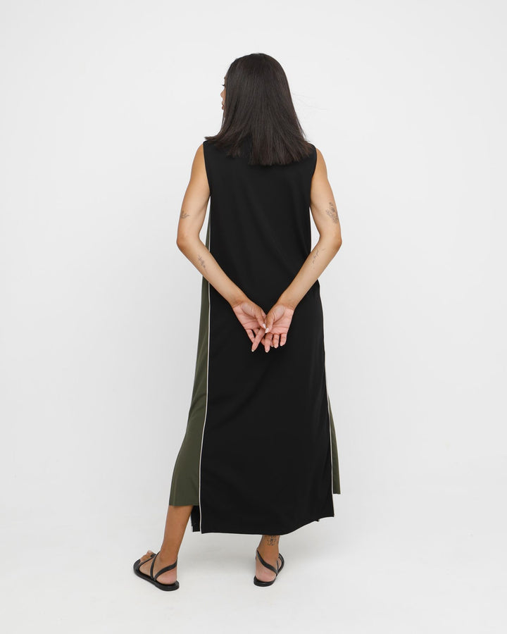 Ozai N Ku Elaio Dress, Black/Olive