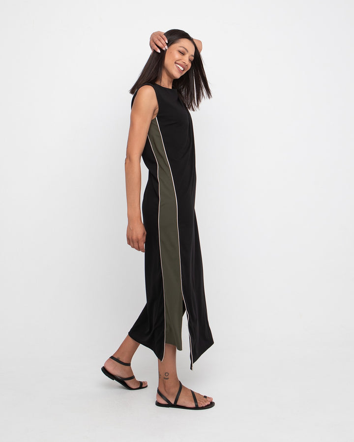 Ozai N Ku Elaio Dress, Black/Olive