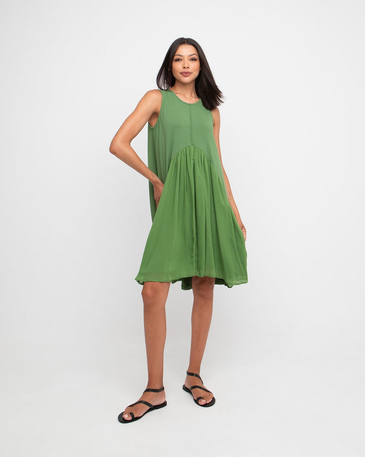 Ozai N Ku Fresko Swing Dress, Green