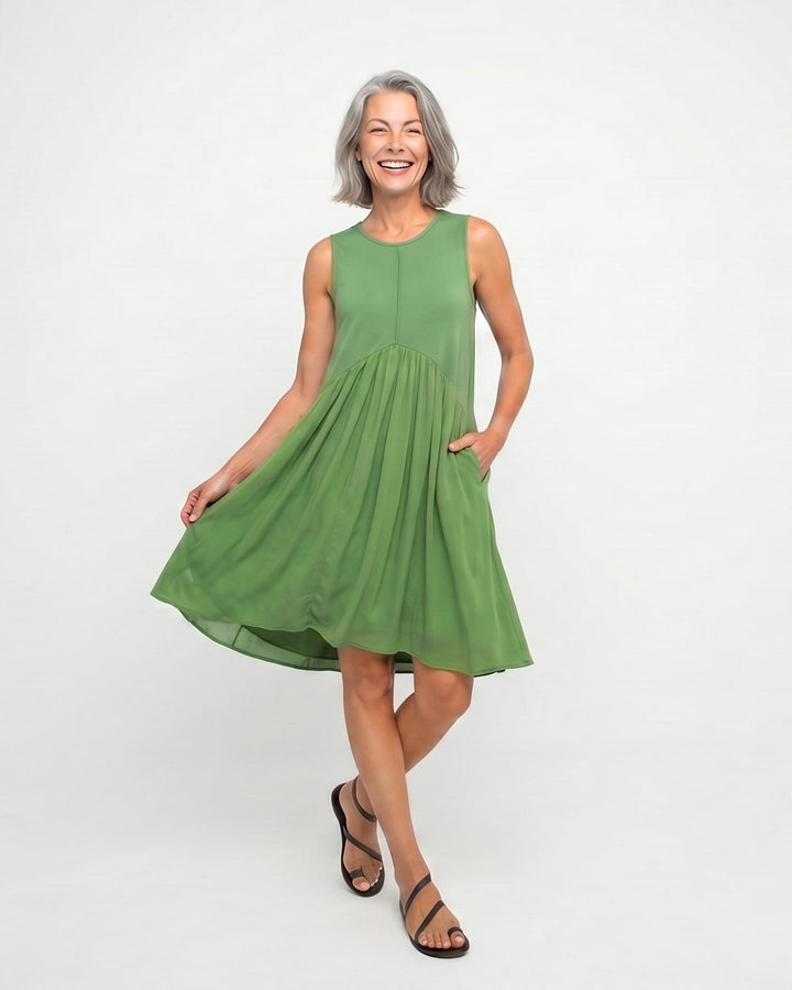 Ozai N Ku Fresko Swing Dress, Green