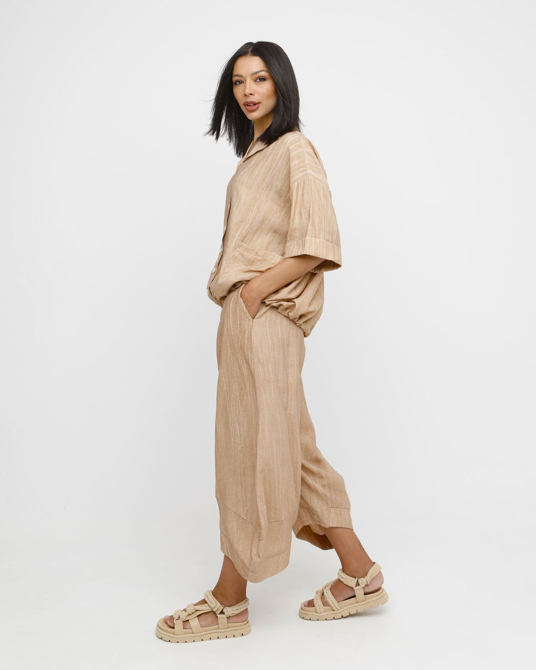 Ozai N Ku Theo Shirt, Caramel