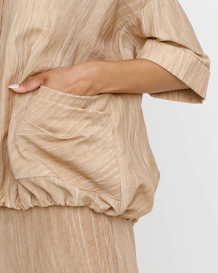 Ozai N Ku Theo Shirt, Caramel