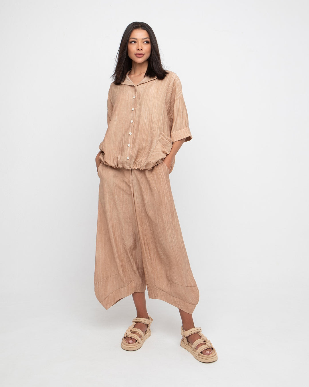 Ozai N Ku Satar Lantern Pant, Caramel