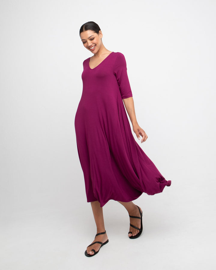 Ozai N Ku Oracle Convertible Dress, Mulberry