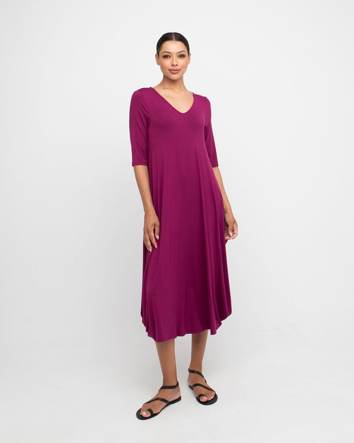 Ozai N Ku Oracle Convertible Dress, Mulberry