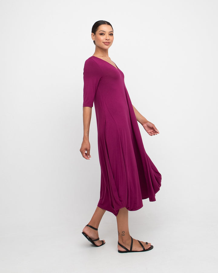 Ozai N Ku Oracle Convertible Dress, Mulberry