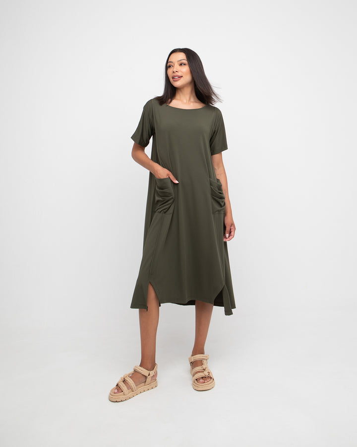 Ozai N Ku Eden Tee Dress, Olive