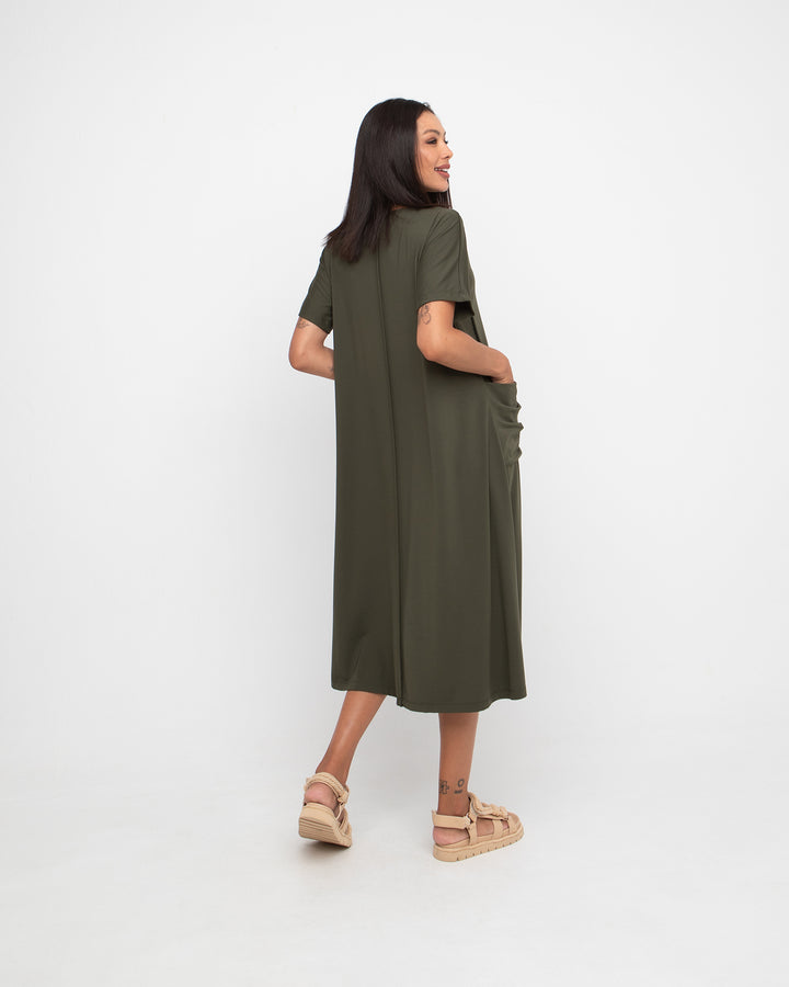 Ozai N Ku Eden Tee Dress, Olive