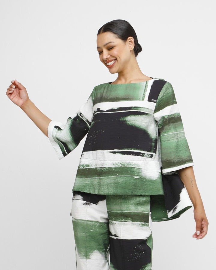 Ozai N Ku Hyle Top, Green Mix