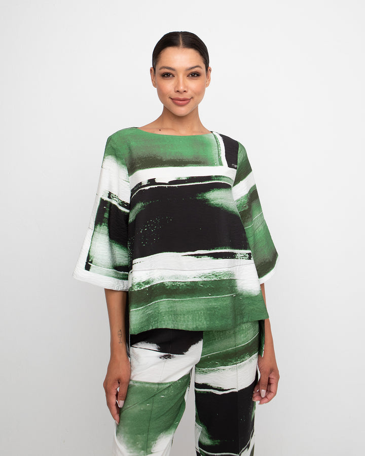 Ozai N Ku Hyle Top, Green Mix