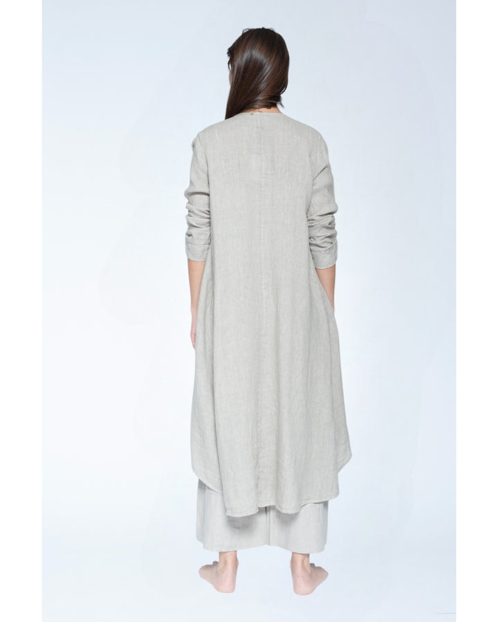 Blueberry Draped Duster, Beige