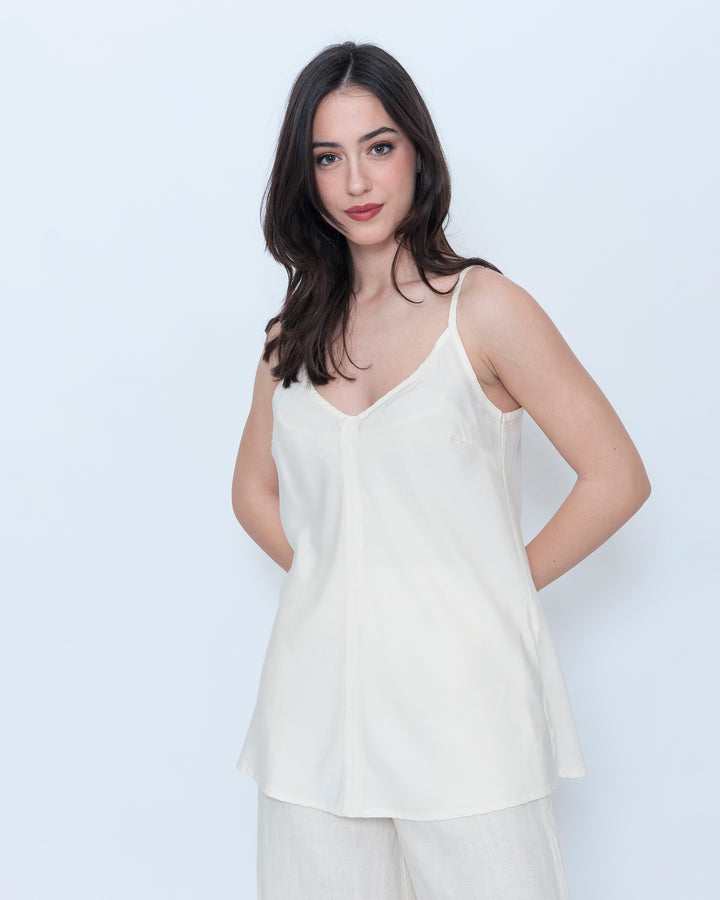 Blueberry So Sweet Camisole, Ecru