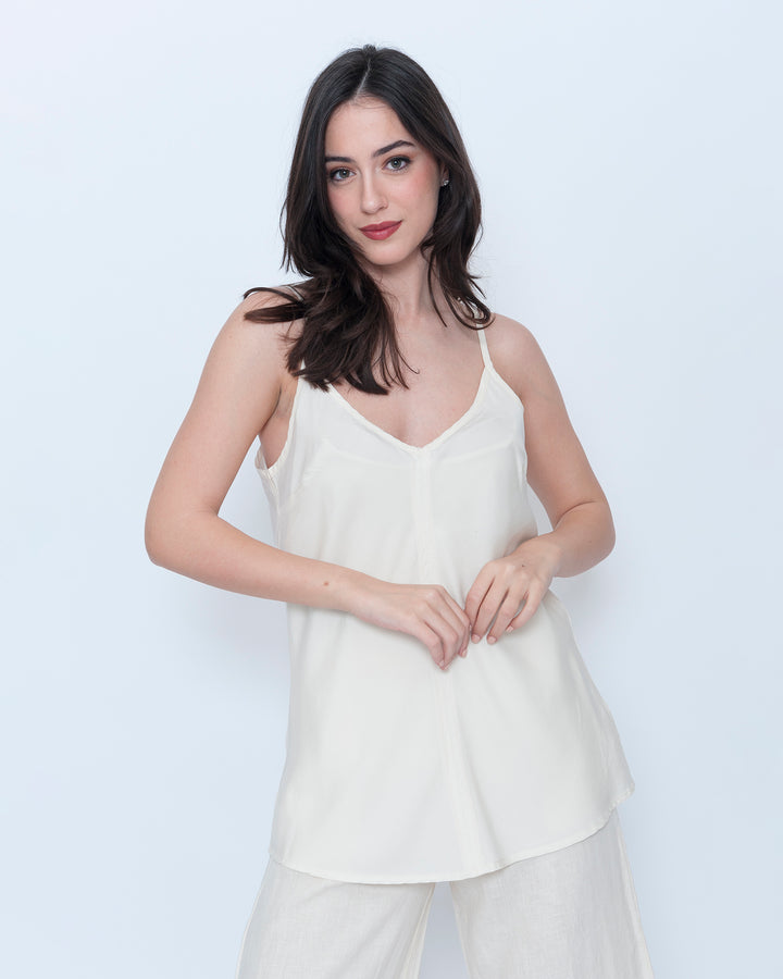 Blueberry So Sweet Camisole, Ecru