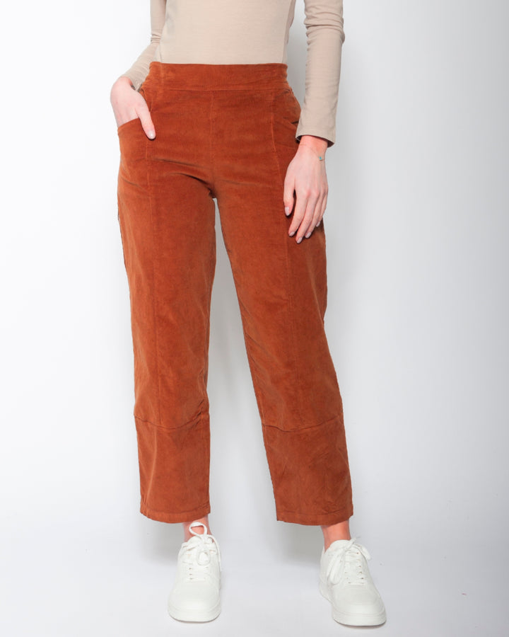 Blueberry Cord Ankle Trouser, Amber