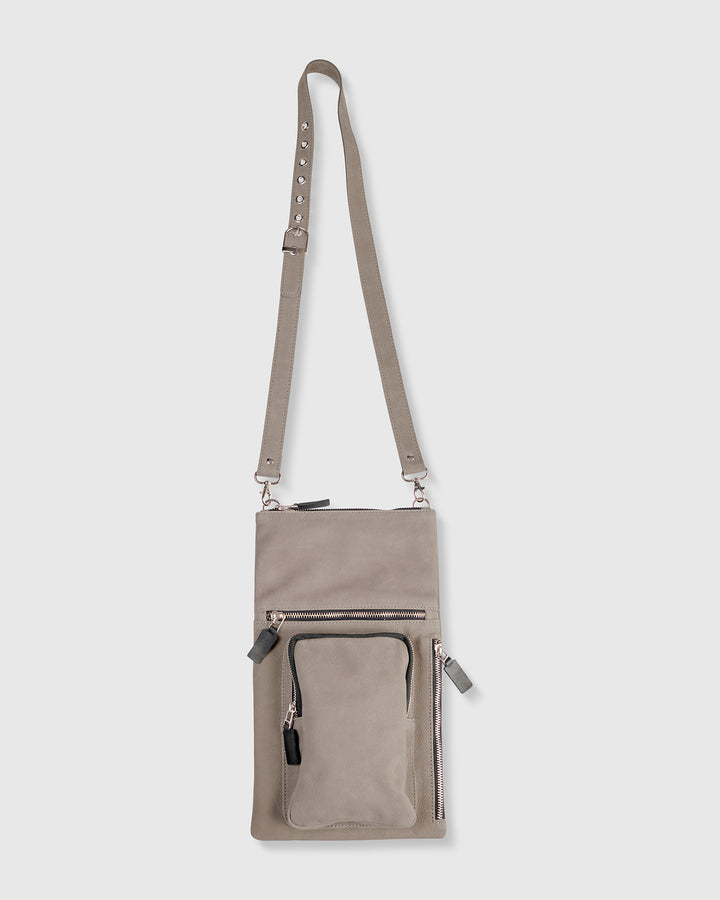 Flat Stash Pouch Bag, Grey