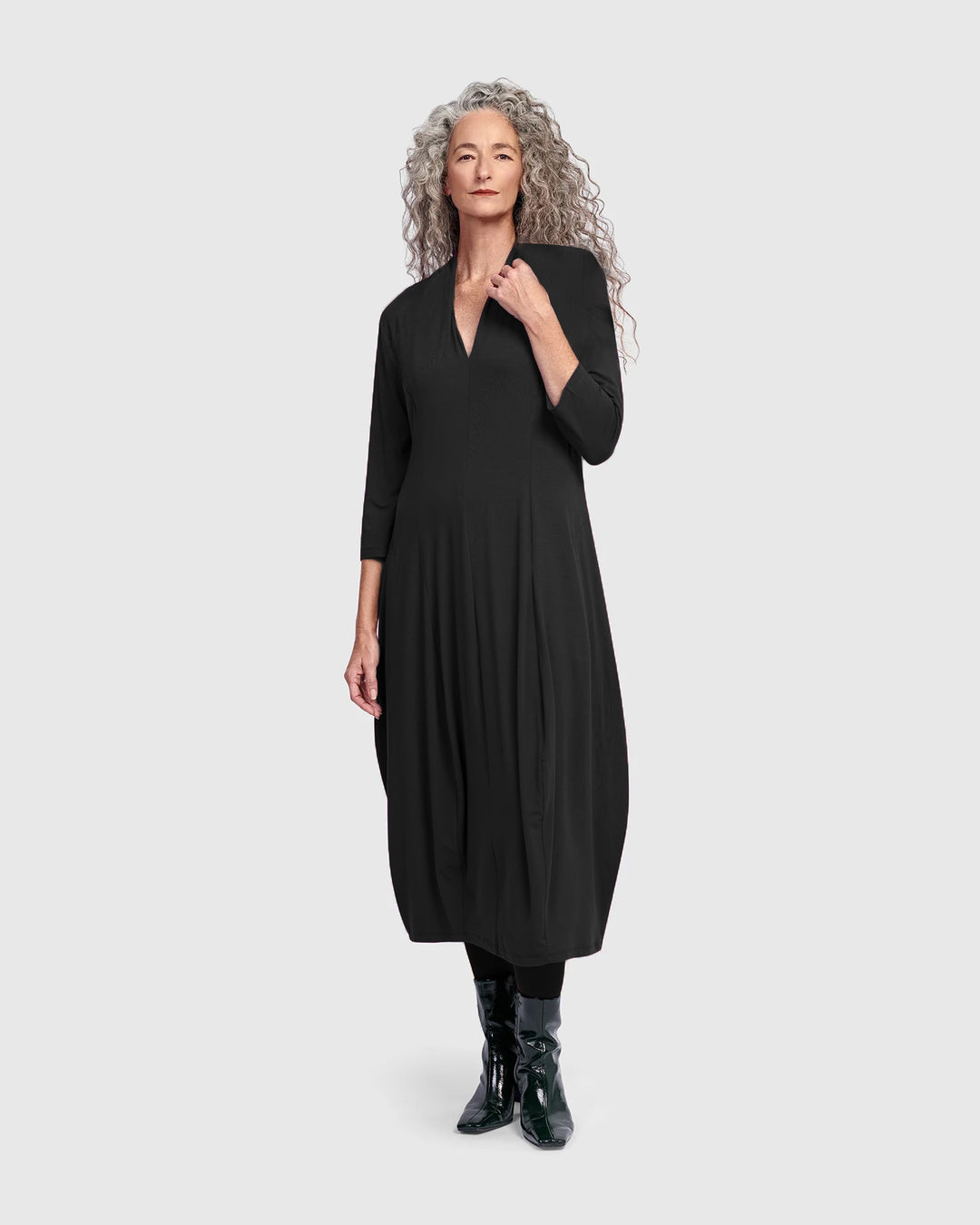 Alembika Women's Essential Pockets Cocoon Dress - Black Alembika Women's Essential Pockets Cocoon Dress - Black