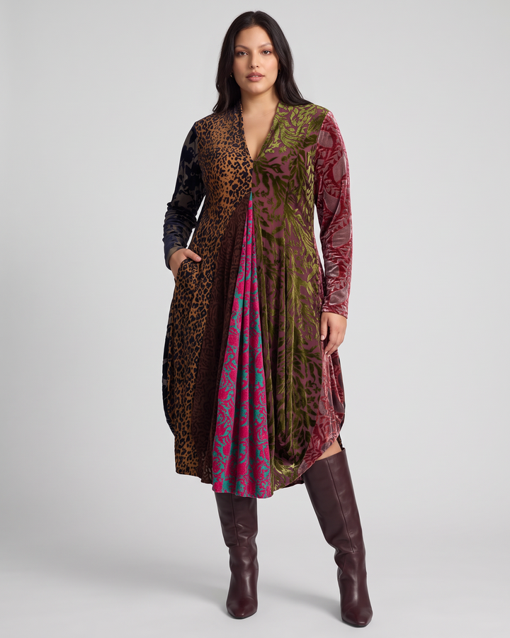 Tapestry Cocoon Dress, Jewel Multi