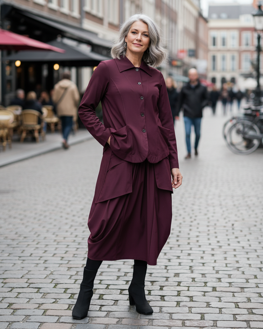 Essential Tekbika Gotta Have It Skirt, Wine
