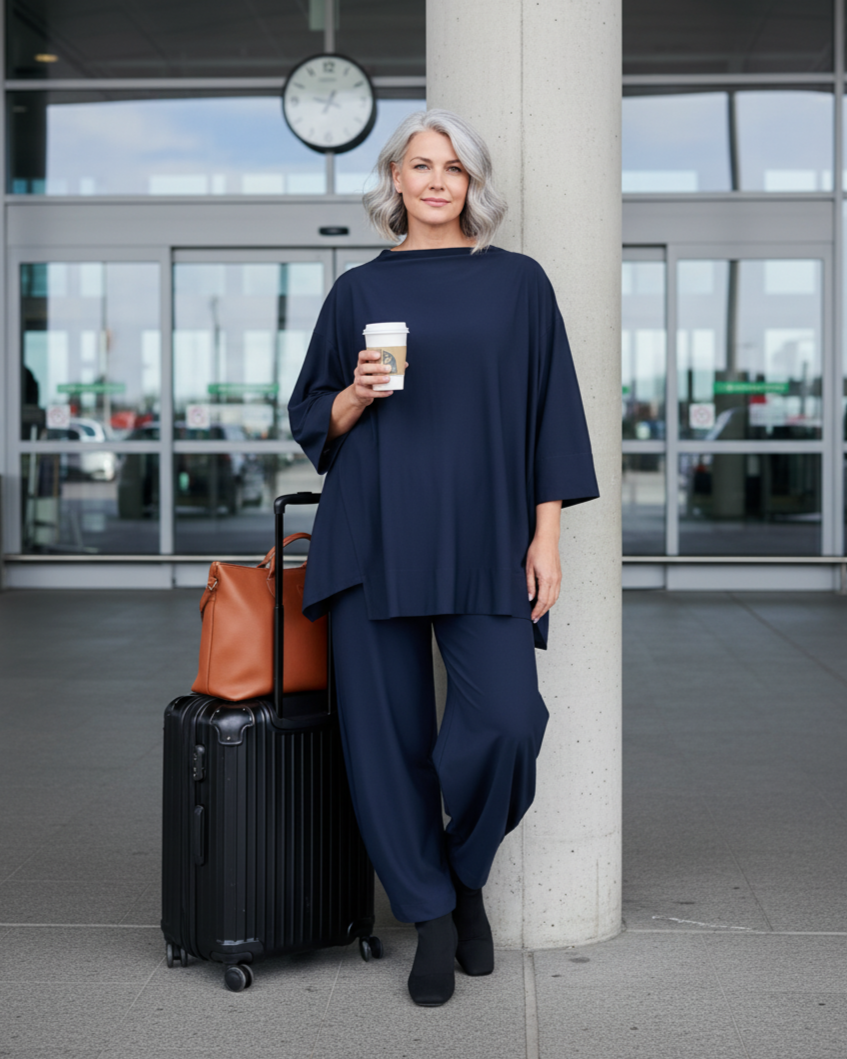 Essential Tekbika Trapeze Top, Midnight