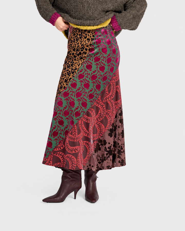 Reliquary Slim Skirt, Jewel Multi