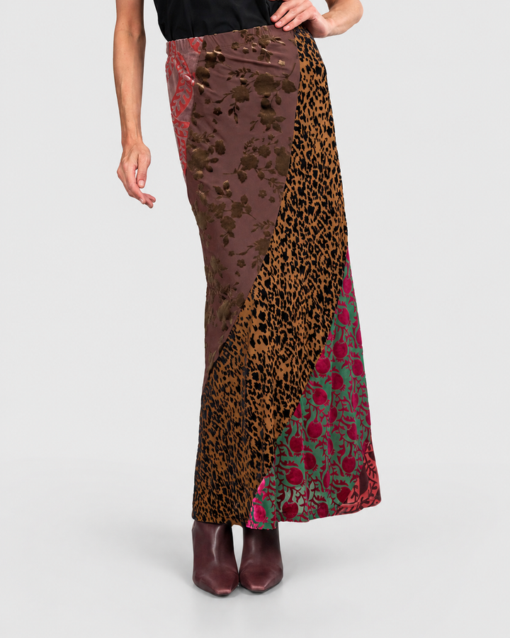 Reliquary Slim Skirt, Jewel Multi