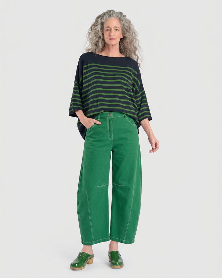 Go-To Barrel Pants, Emerald