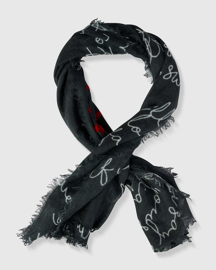 Dance the Blues Scarf, Black