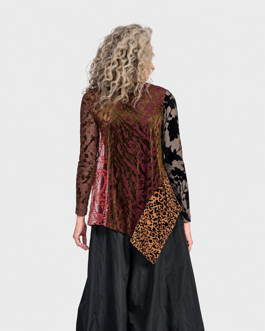 Wren Asymmetrical Top, Wine Multi