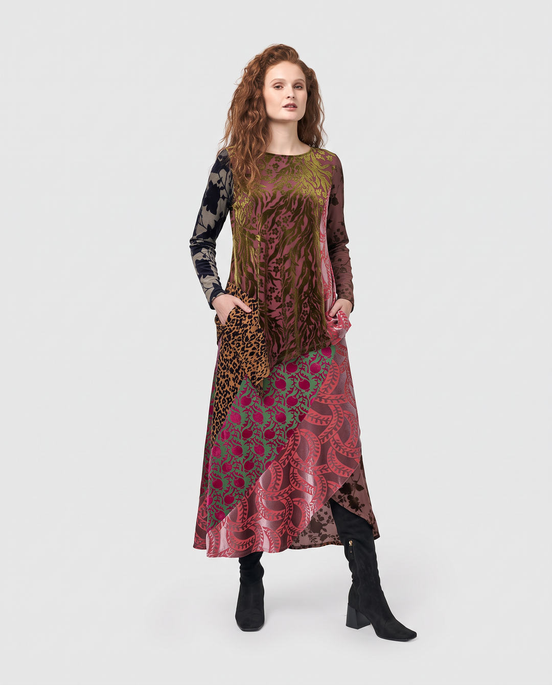 Reliquary Slim Skirt, Jewel Multi