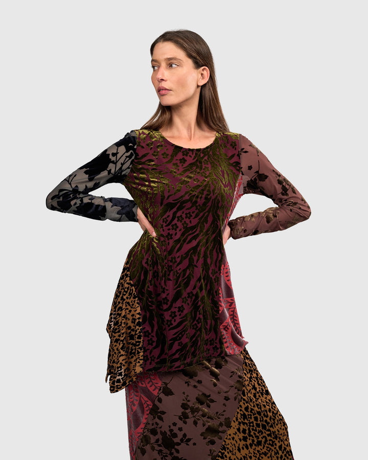Wren Asymmetrical Top, Regal Multi
