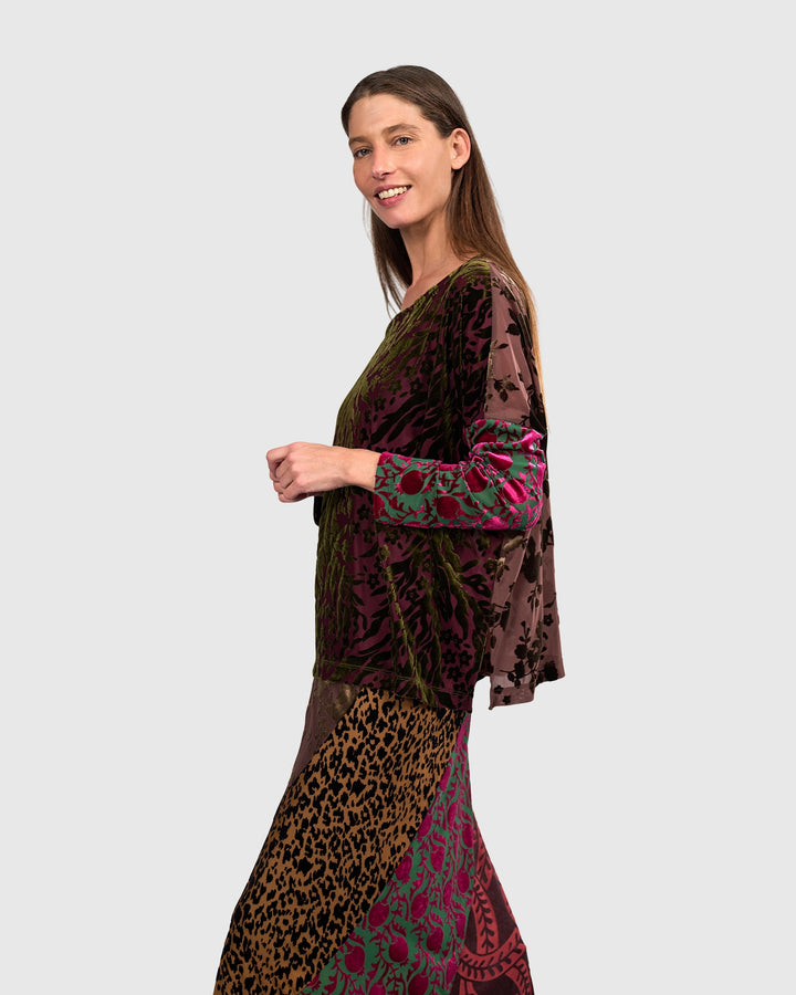Aurelia Boxy Top, Jewel Multi