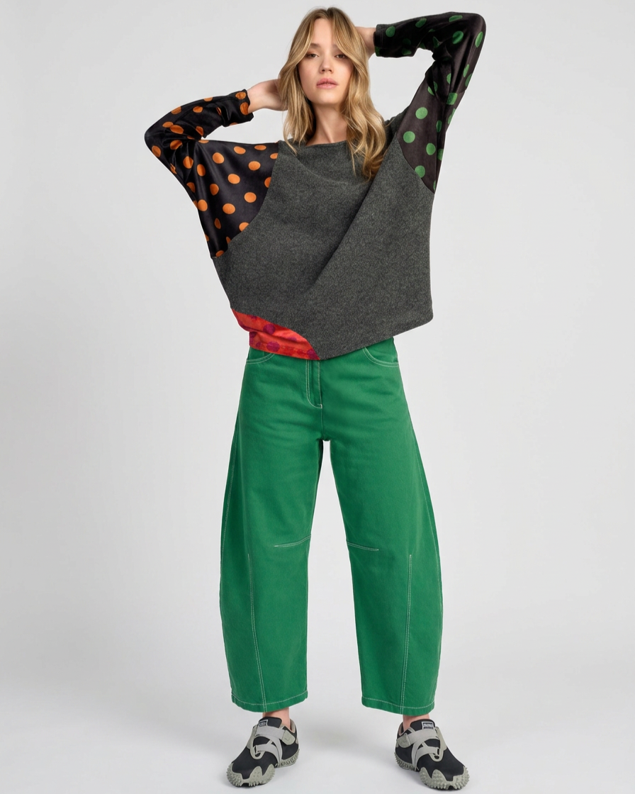 Go-To Barrel Pants, Emerald