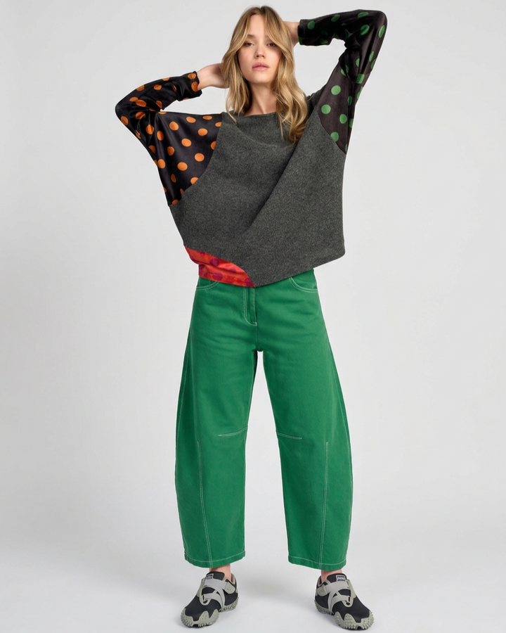 Go-To Barrel Pants, Emerald