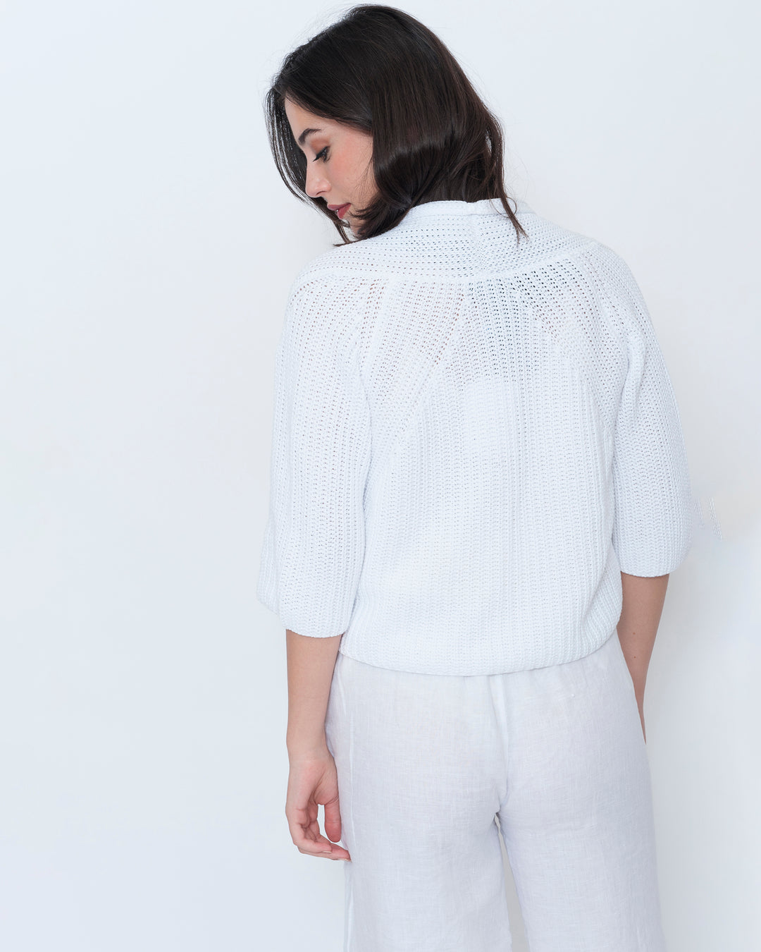 Blueberry Shrug Cardigan, White