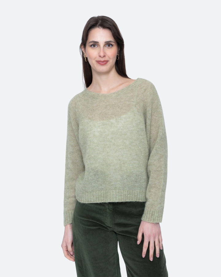 Blueberry Alpaca Pullover, Sage