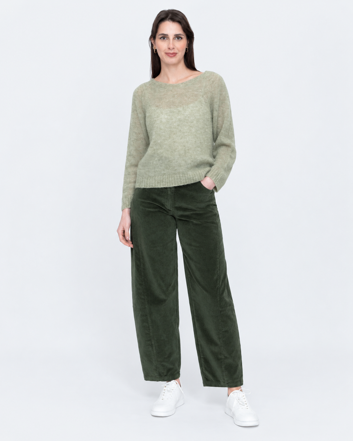Blueberry Alpaca Pullover, Sage