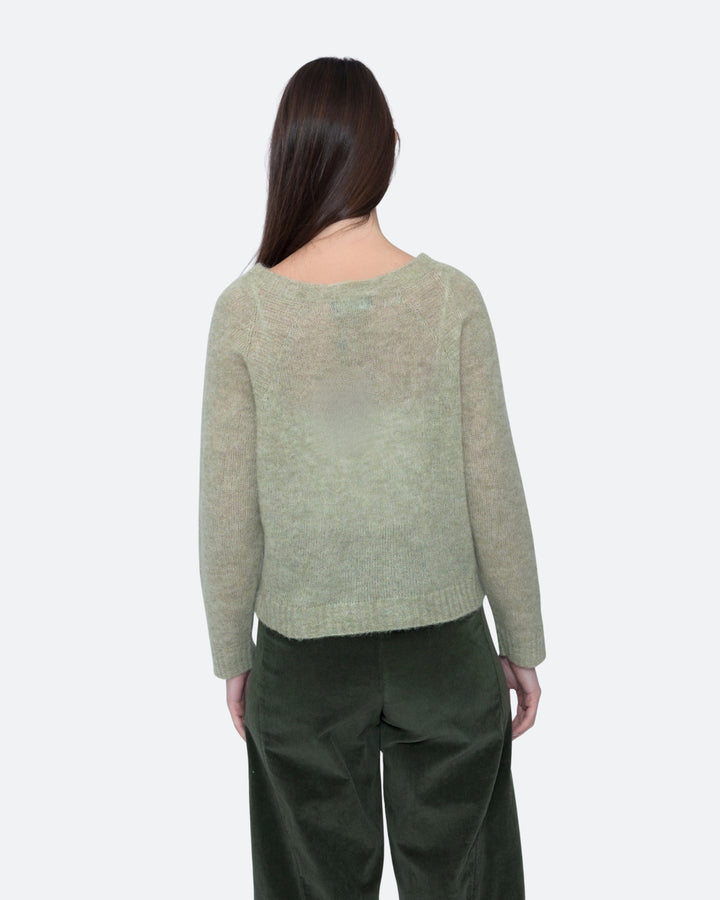 Blueberry Alpaca Pullover, Sage