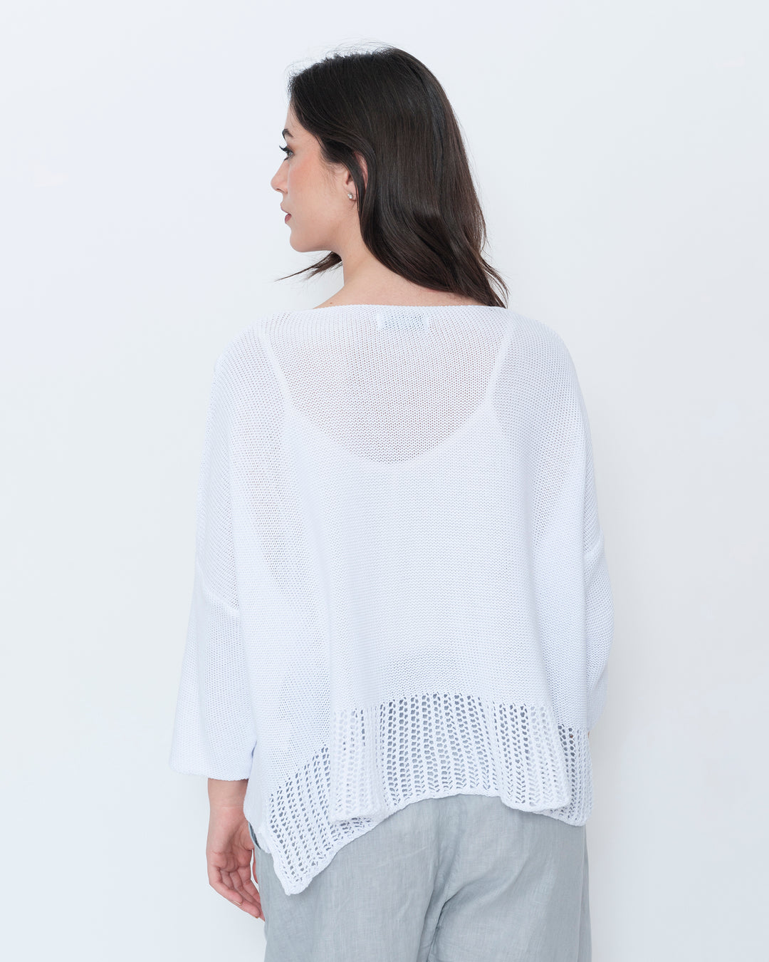 Blueberry Adrift Sweater, White