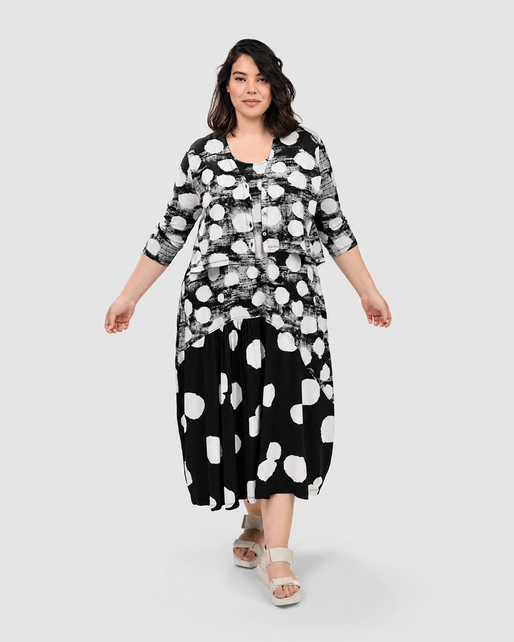 Cloud Crop Cardigan, Black