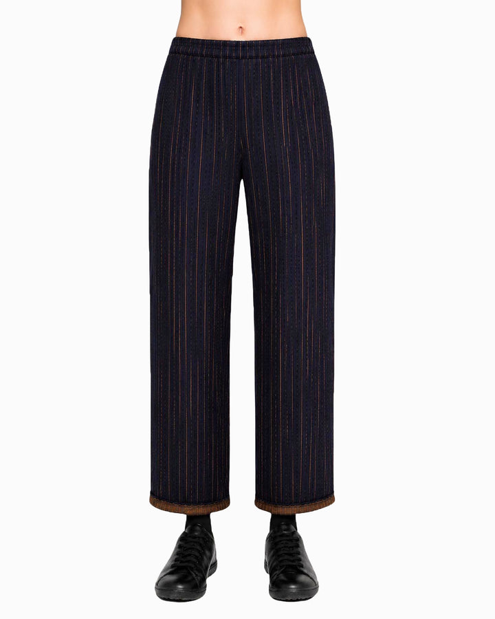 Ozai N Ku Margin Pants, Navy/Mustard