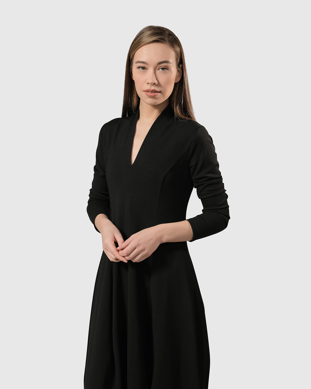 Essential Pockets Cocoon Dress, Black