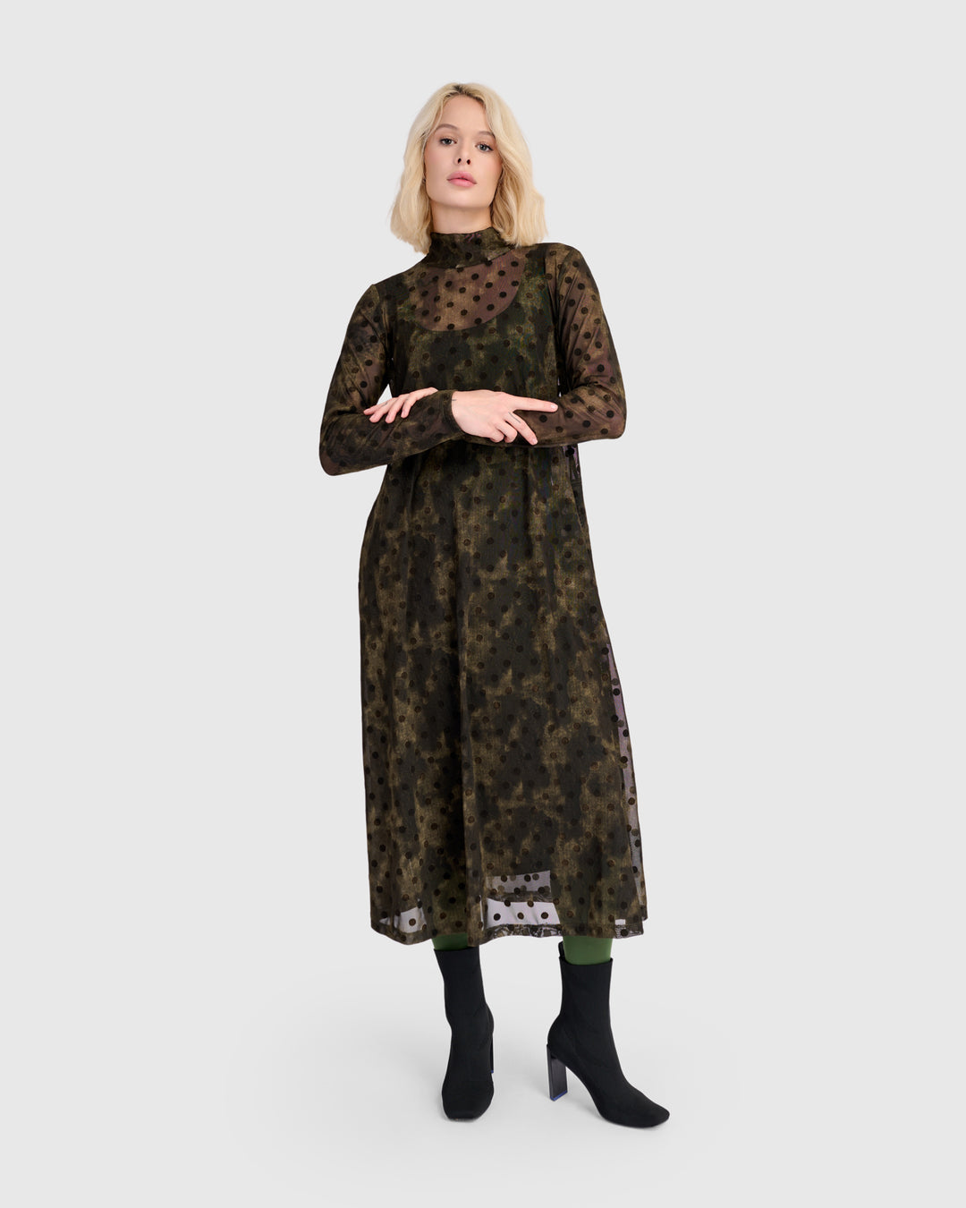 Bosquet A-line Dress, Antique