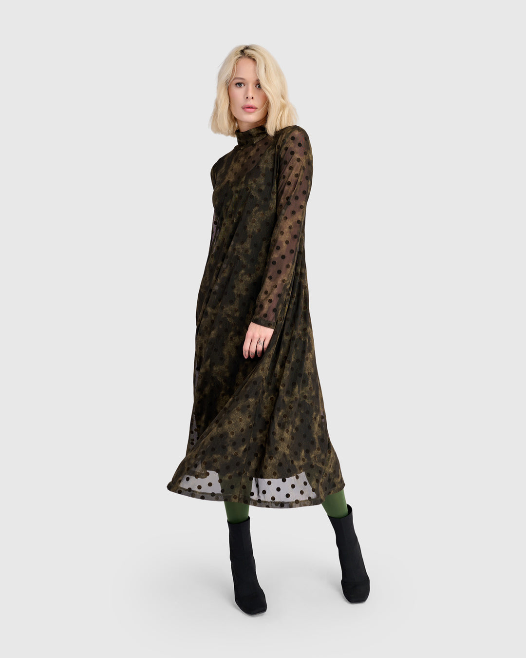 Bosquet A-line Dress, Antique