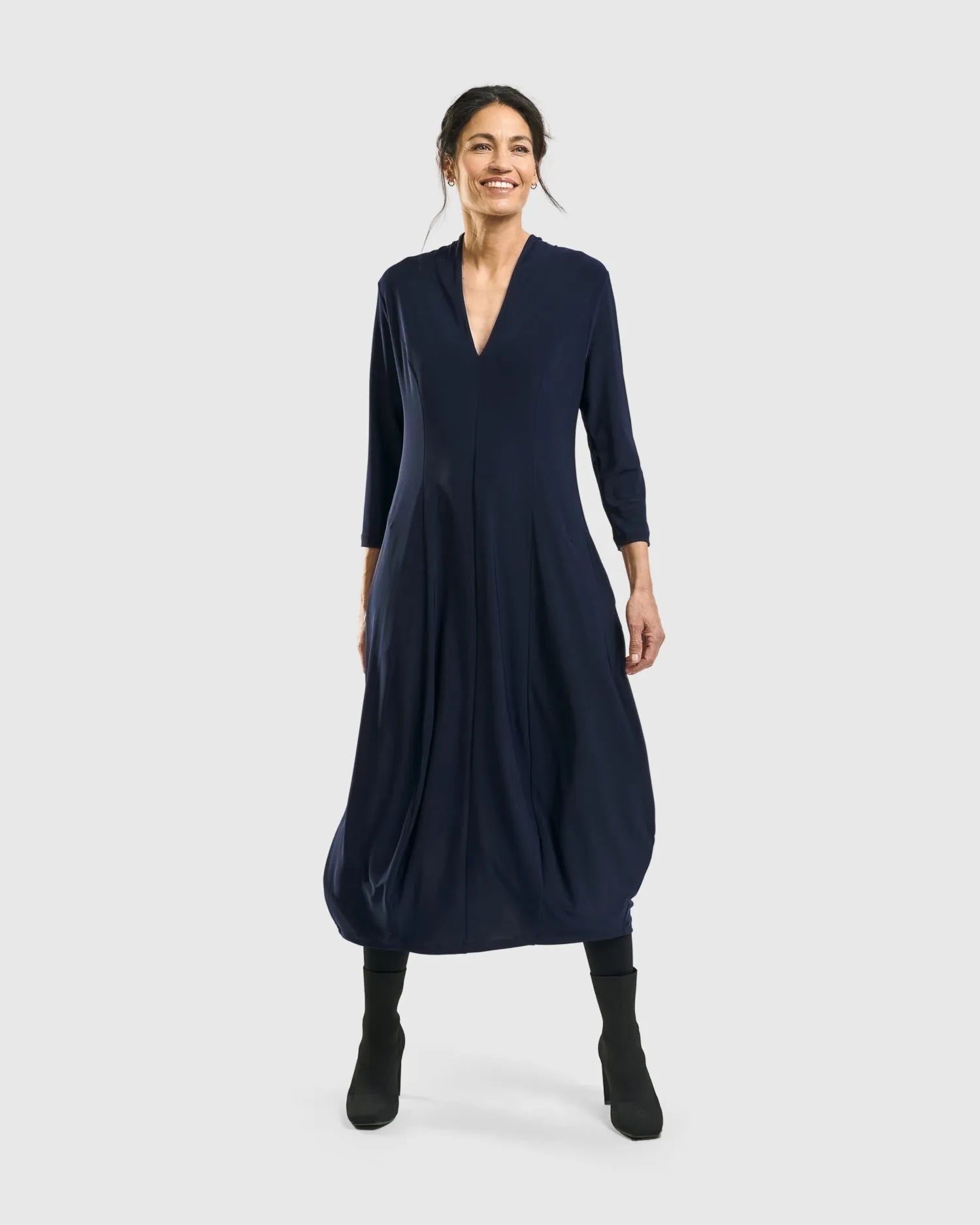 Essential Cocoon Dress, Night – Alembika U.S.